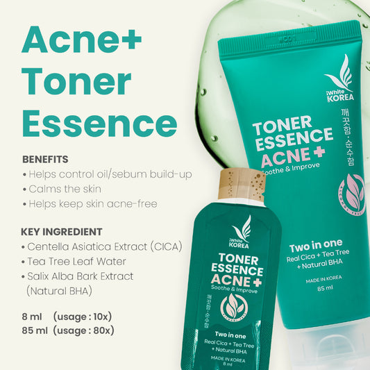 iWhite Korea Toner Essence Acne + (Soothe & Improve) 85ml (EXP: 26.11.24)