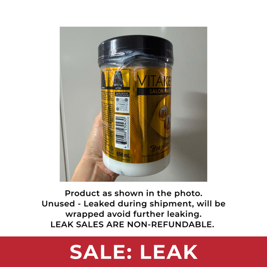 [DAMAGED SALE] VITAKERATIN Salon Daily Treatment Tub (Yellow - Brazilian Straight) 650ml
