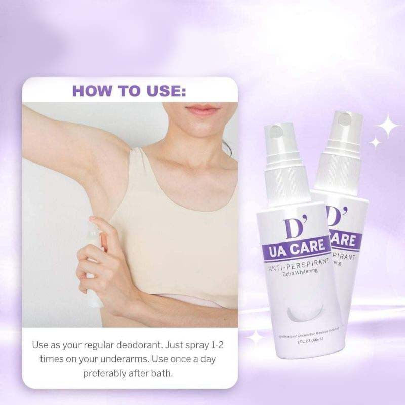 D' UA Care Extra Whitening Anti-Perspirant Spray 60mL