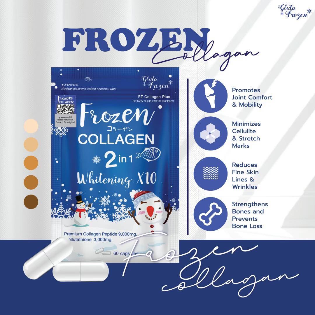 Frozen Collagen 2in1 Whitening x10 w/ L-Glutathione - 60 capsules