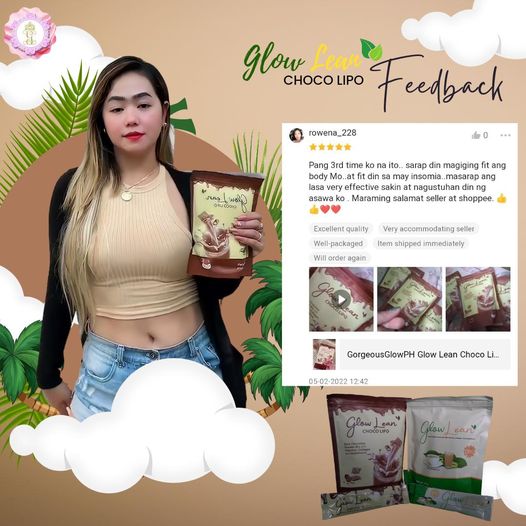 Glow Lean Choco Lipo w/ Vitamins, Collagen and Glutathione by Gorgeous Glow