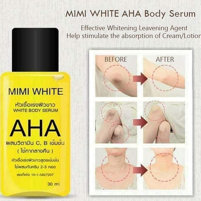 Mimi White AHA White Body Serum 30mL