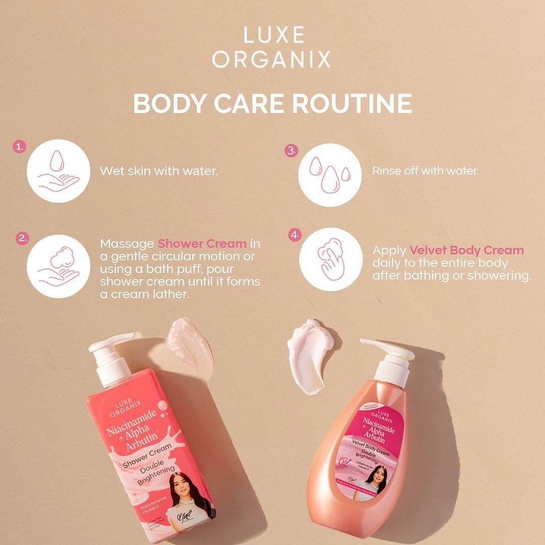 Luxe Organix Niacinamide + Alpha Arbutin Velvet Body Lotion 400mL