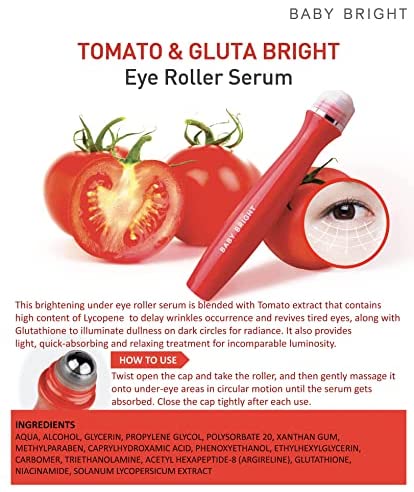 Baby Bright Tomato & Gluta Bright Eye Roller Serum 15mL