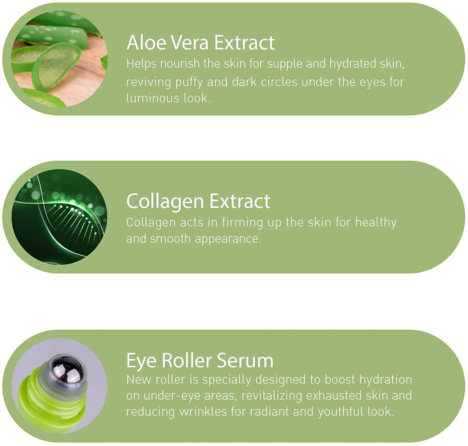 Baby Bright Aloe Vera & Fresh Collagen Eye Roller Serum 15mL