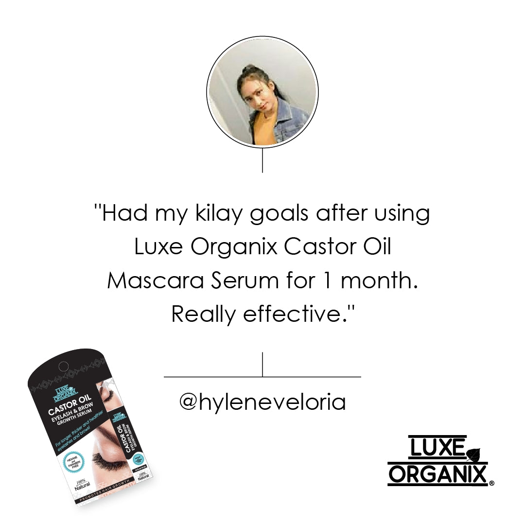 Luxe Organix Castor Oil Eyelash & Brow Growth Serum 10mL