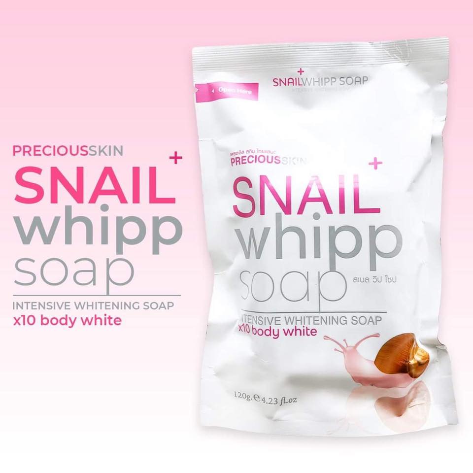 Snail Whipp Intensive Whitening x10 Soap by Precious Skin Thailand 120g