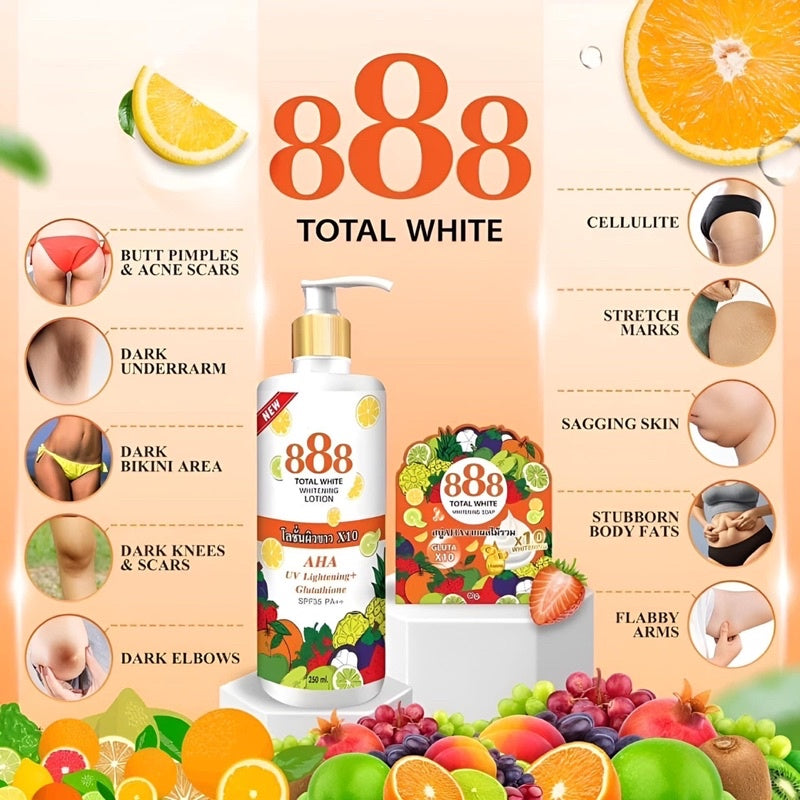 888 Total White Whitening Lotion SPF35 PA++ 250mL | Love Rys