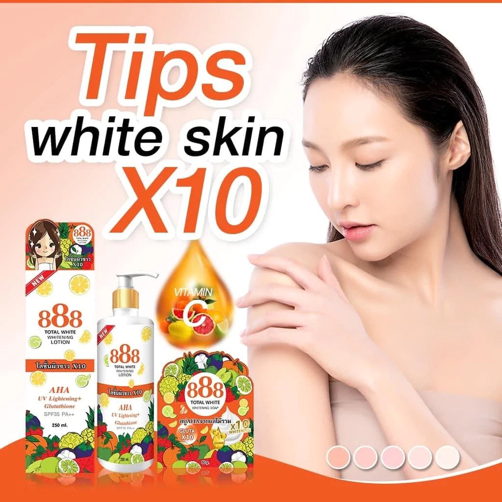 888 Total White Whitening Lotion SPF35 PA++ 250mL | Love Rys