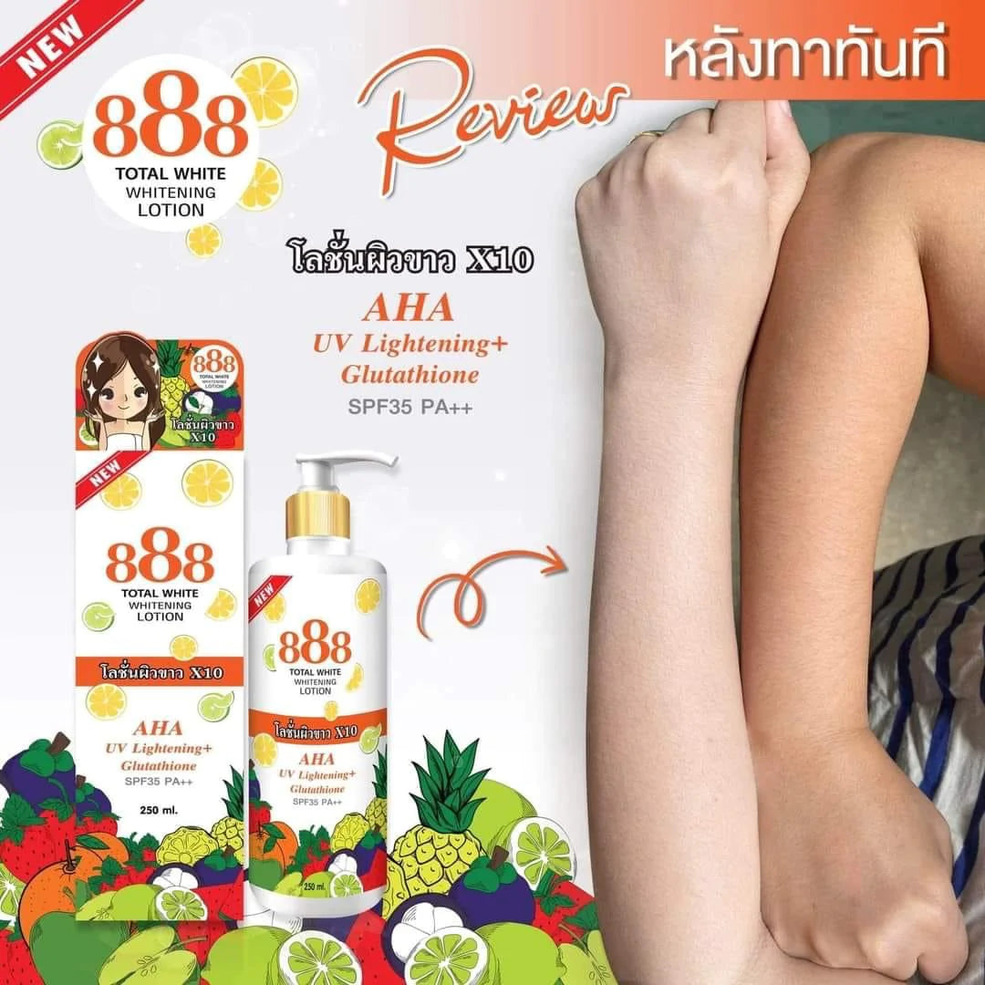 888 Total White Whitening Lotion SPF35 PA++ 250mL