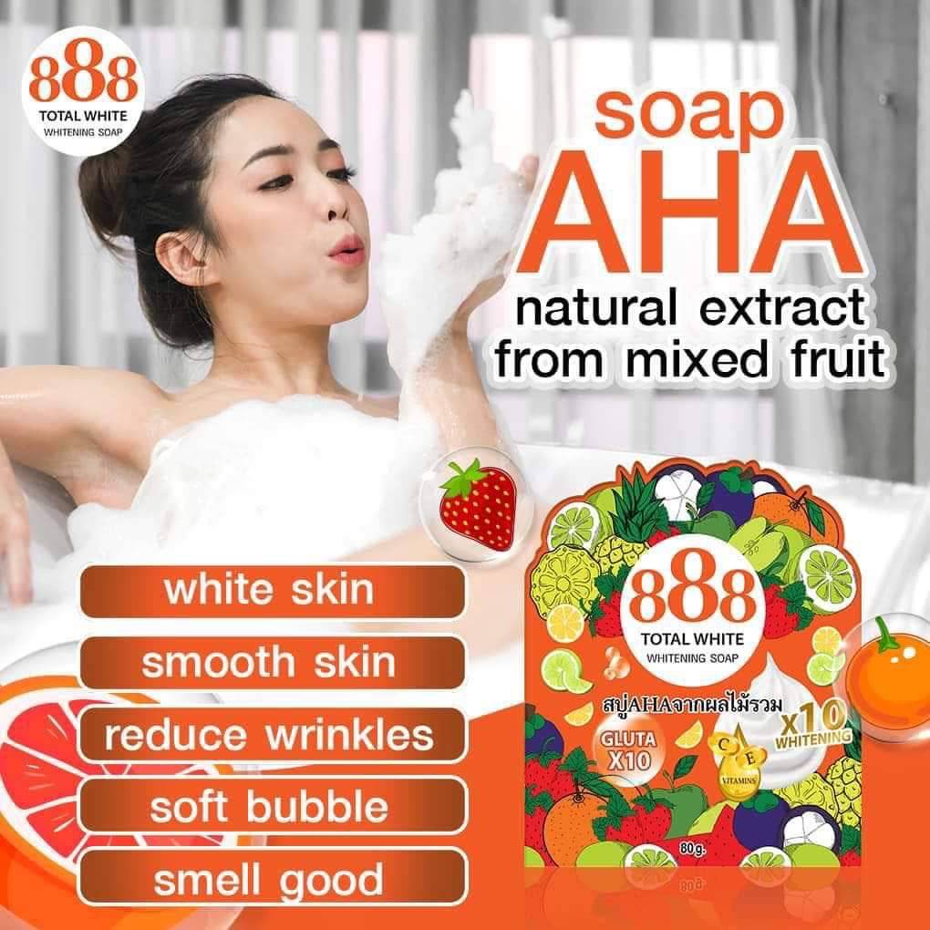 888 Total White Whitening Soap 10x Whitening 80g