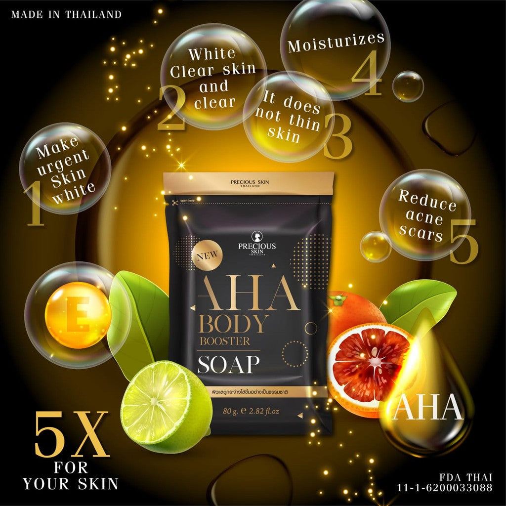 AHA Body Booster Soap by Precious Skin Thailand 250mL