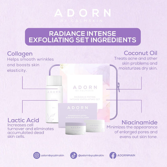 Adorn Radiance Potion Intense Exfoliating Set by CalmSkin