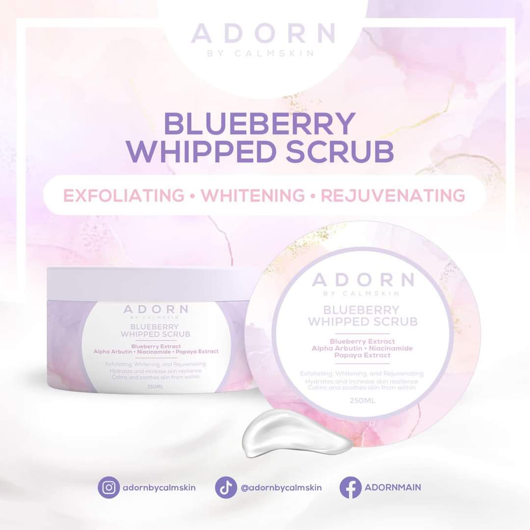 Adorn by CalmSkin Blueberry Whipped Scrub 250mL