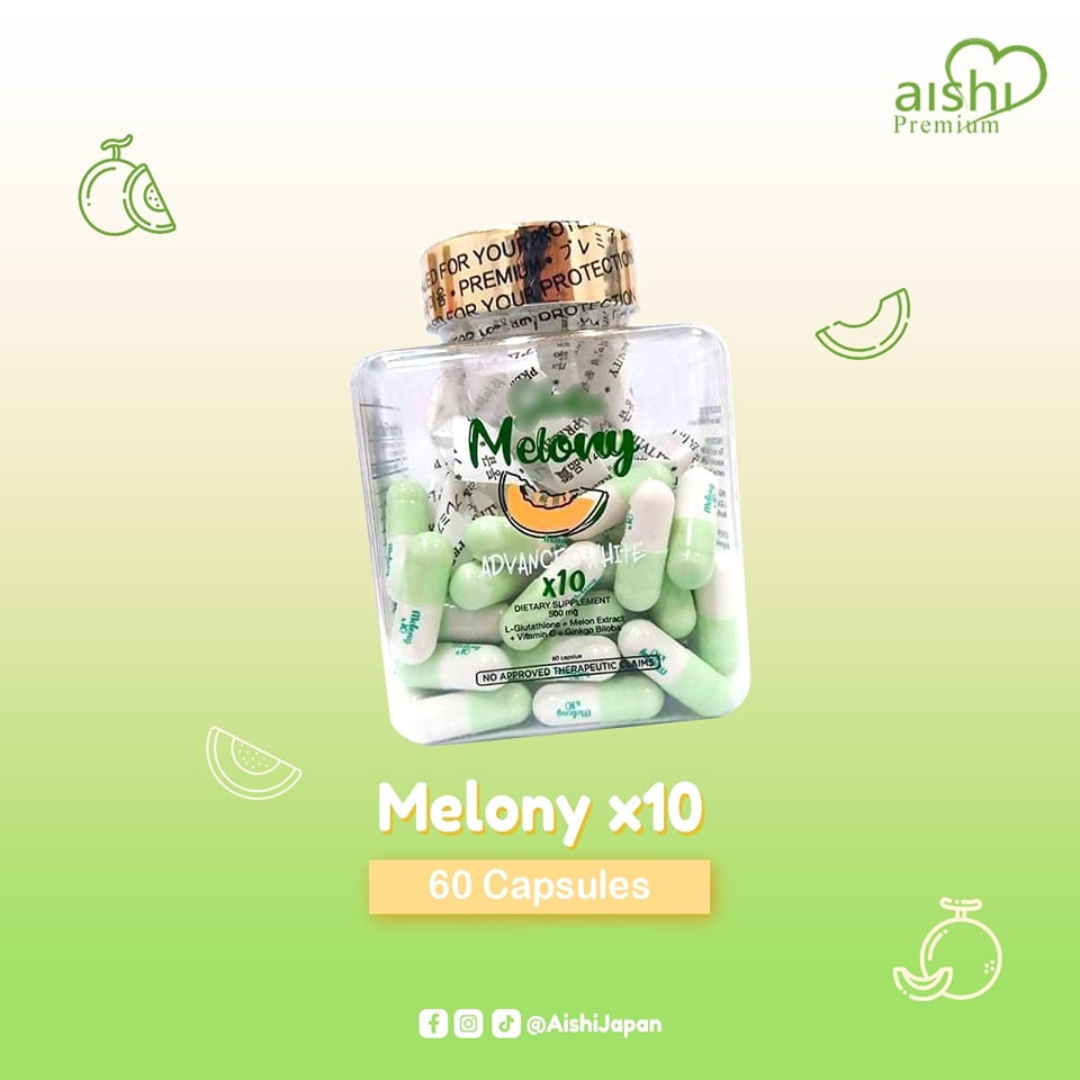 Aishi Premium Gluta Melony Advance White Glutathione (60 Capsules)