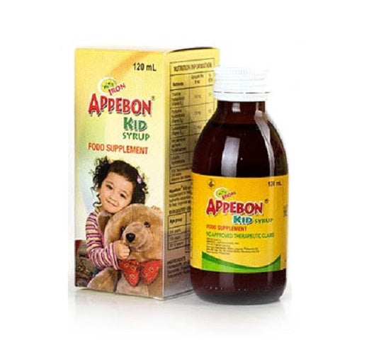 Appebon Vitamin B1 Vitamin B6 Vitamin B12 Iron Lysine Kids Syrup 120mL
