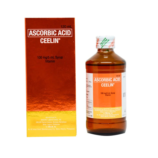 Ceelin Ascorbic Acid (100 mg/5mL Syrup Vitamin) 120mL