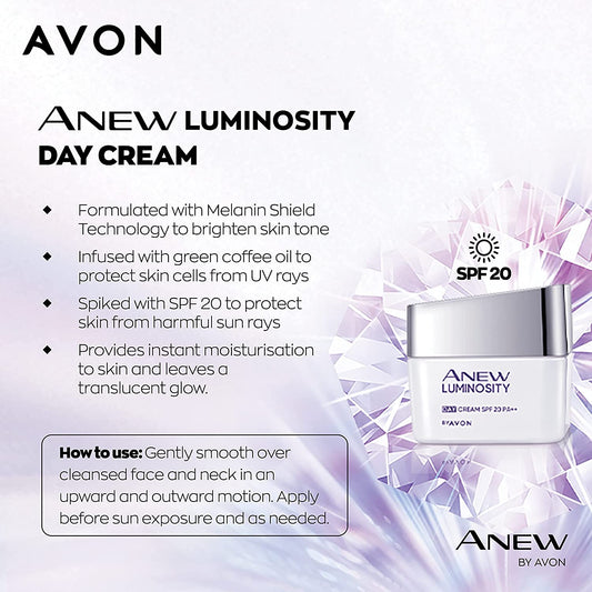 Avon Anew Luminosity Day Cream SPF20 PA++ 50g