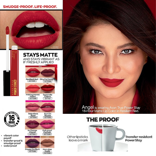 Avon Power Stay 16 Hour Matte Liquid Lip 7mL