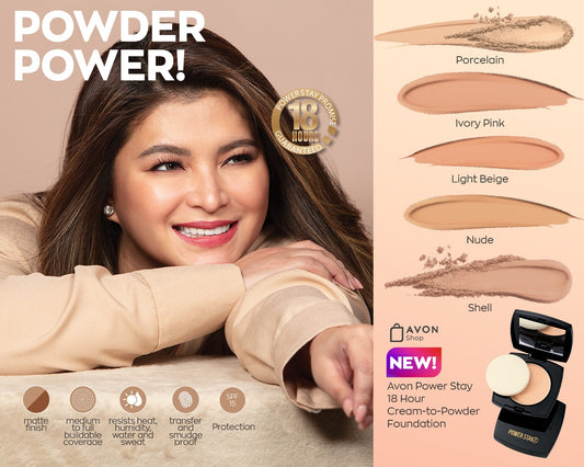 Avon Power Stay 18 Hour Cream-to-Powder Foundation SPF15 9g