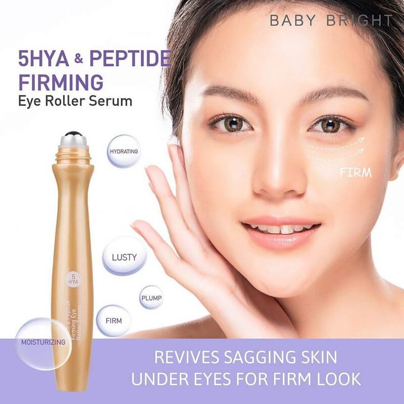 Baby Bright 5HYA & Peptide Firming Eye Roller Serum 15mL