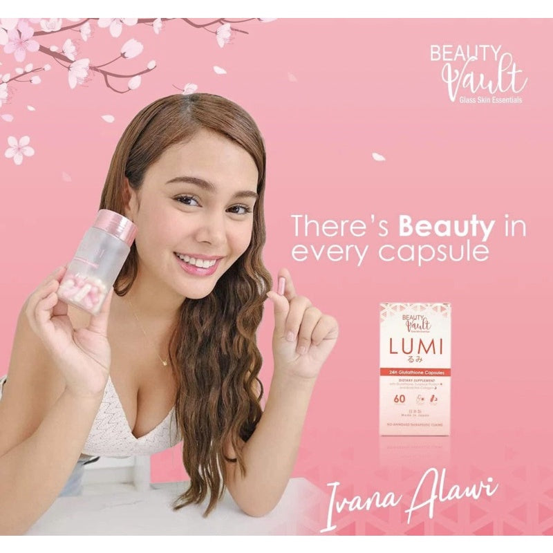 Beauty Vault Lumi Glutathione, Collagen & Vitamin C - 60 Capsules