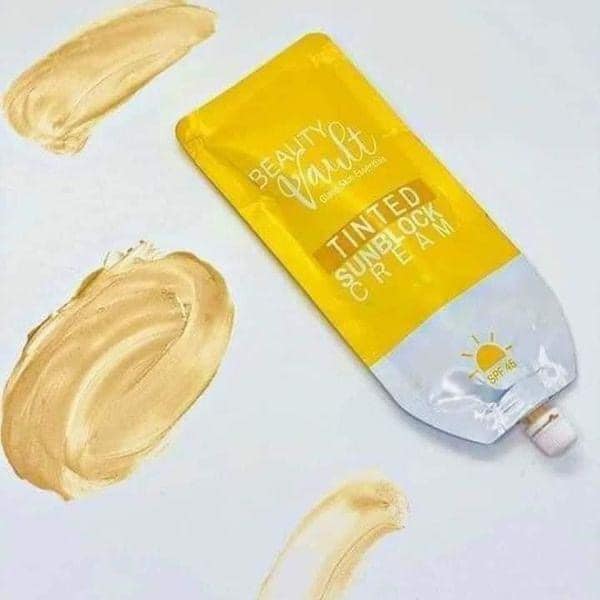 Beauty Vault Tinted Sunblock Cream SPF45 50g