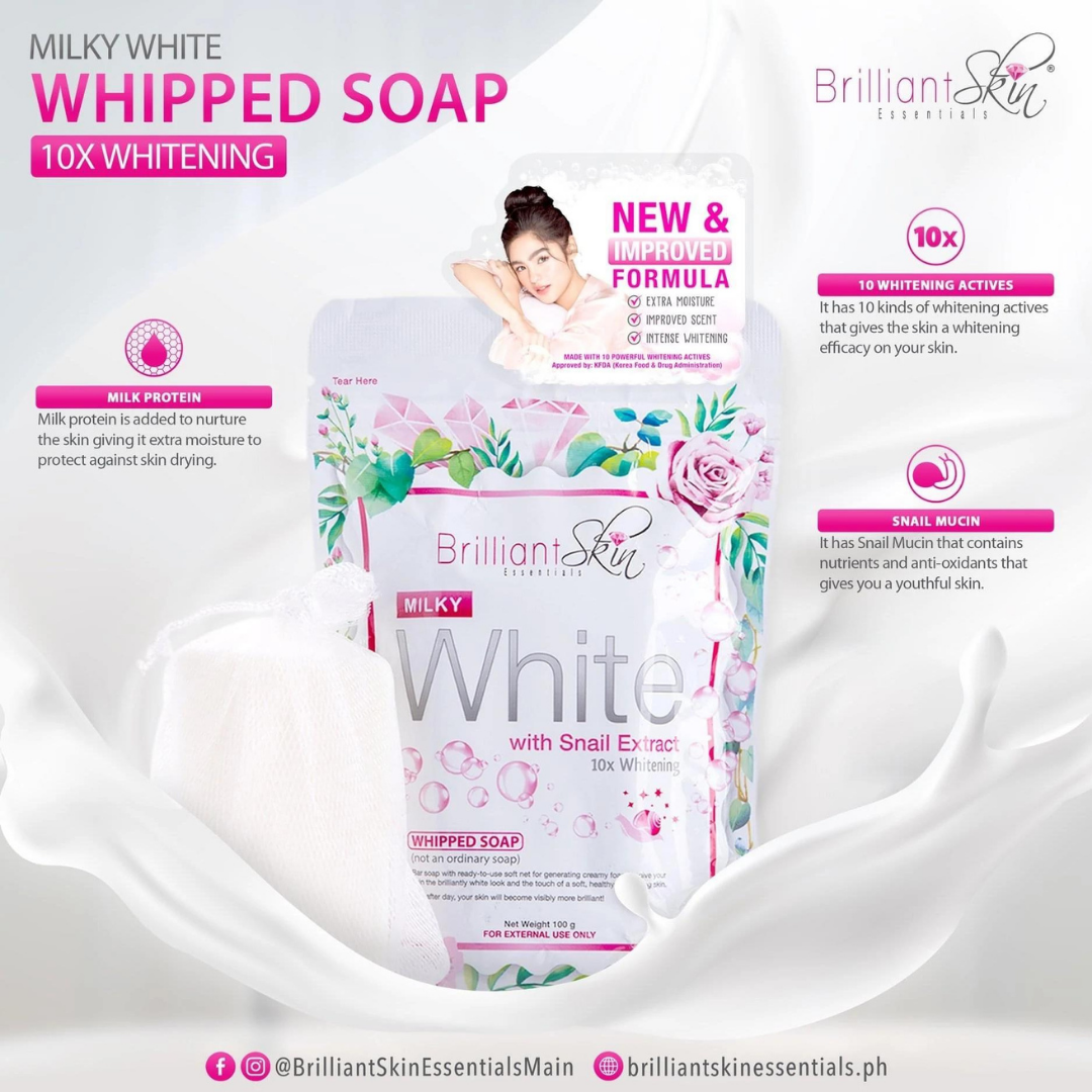 BRILLIANT SKIN Milky White Whipped Soap