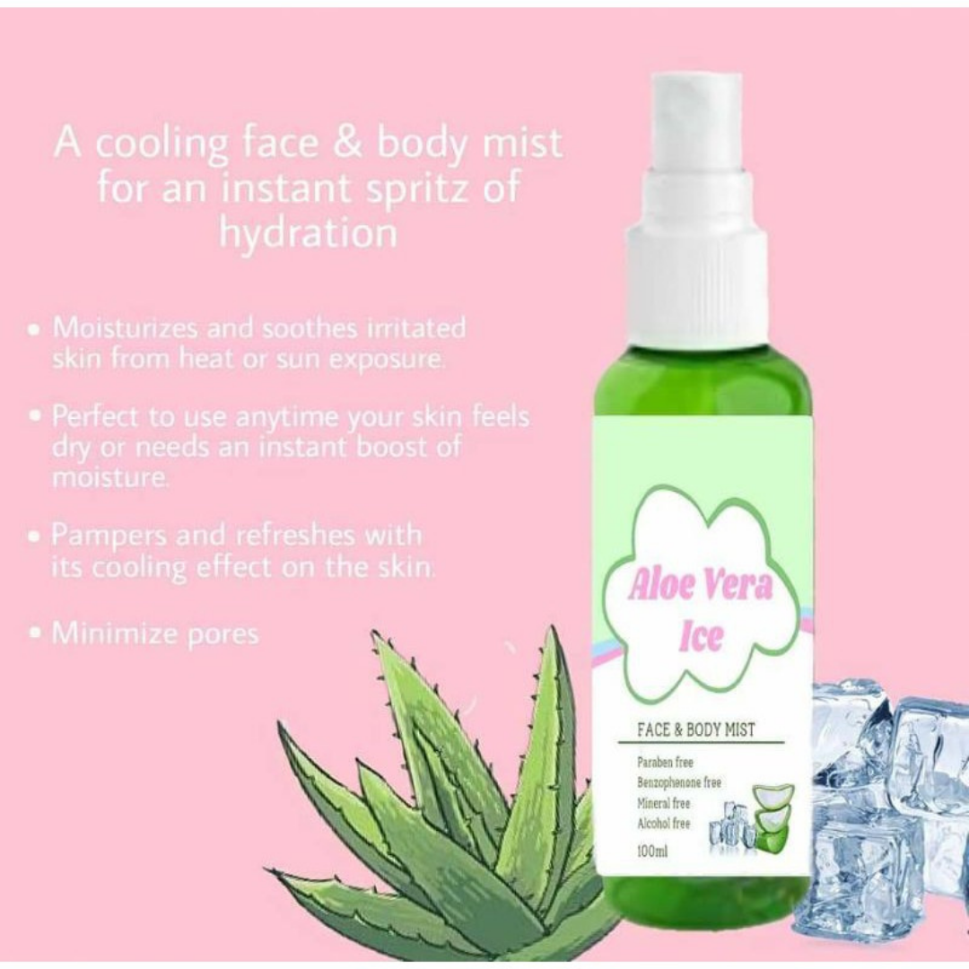 MQ Cosmetics Aloe Vera Ice Face & Body Mist 100mL