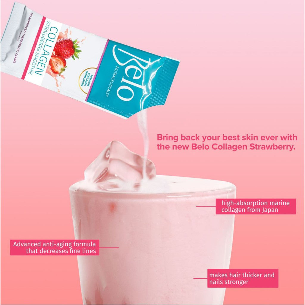 Belo Collagen Strawberry  Smoothie 16g (10 sachets)