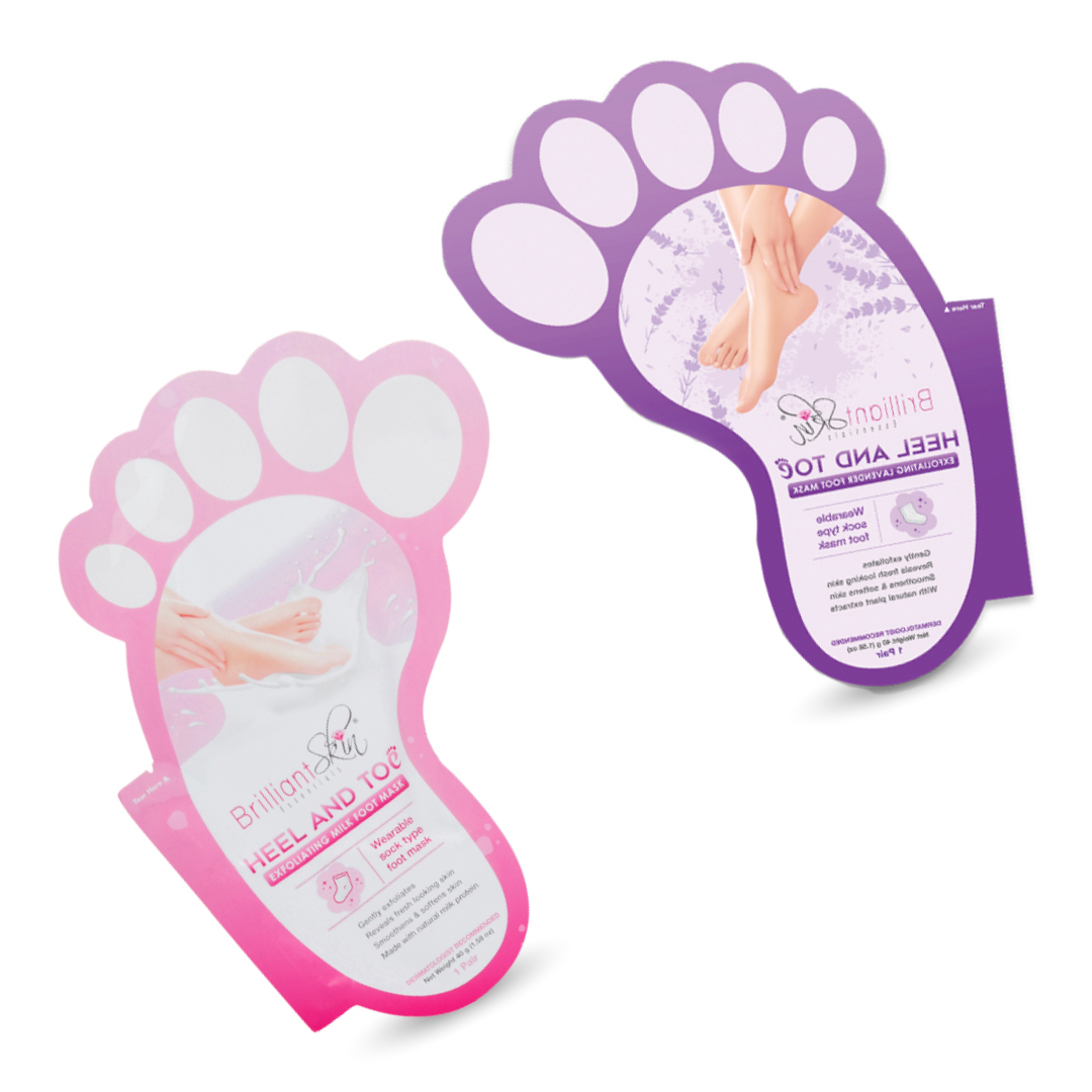 Brilliant Skin Heel & Toe Exfoliating Milk Foot Mask 