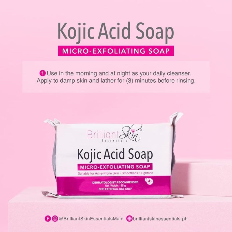 Brilliant Skin Kojic Acid Bar Soap 135g