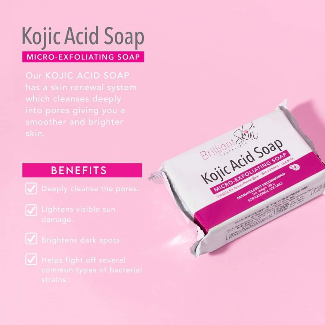 Brilliant Skin Kojic Acid Bar Soap 135g (NEW)
