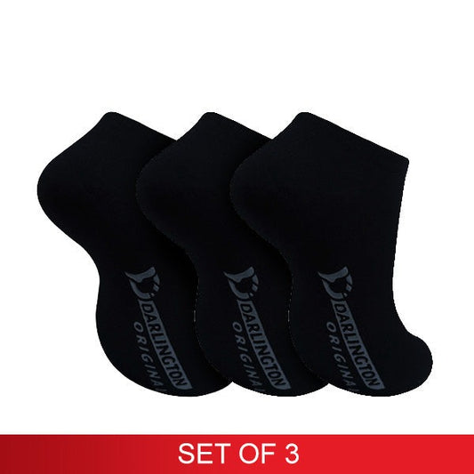 Darlington Ladies Casual Cotton Foot Socks - Set of 3