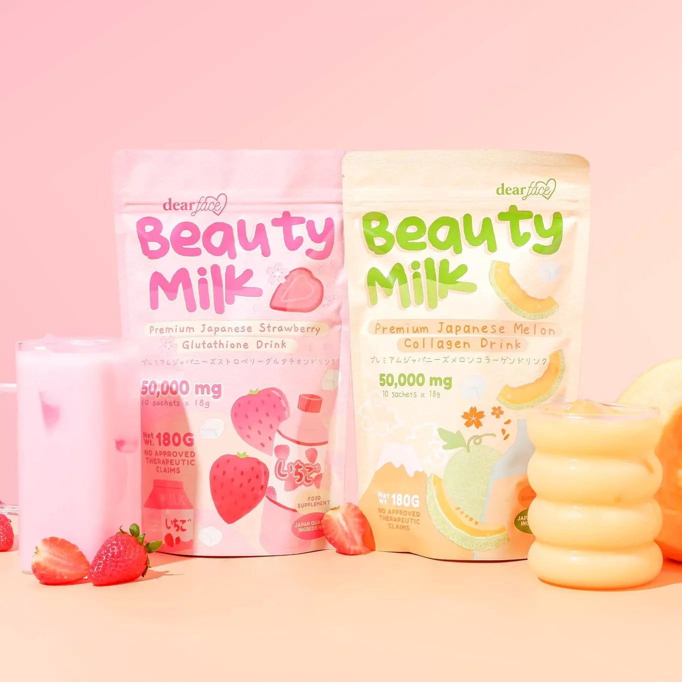 Dear Face Beauty Milk Premium Japanese Melon Collagen Drink