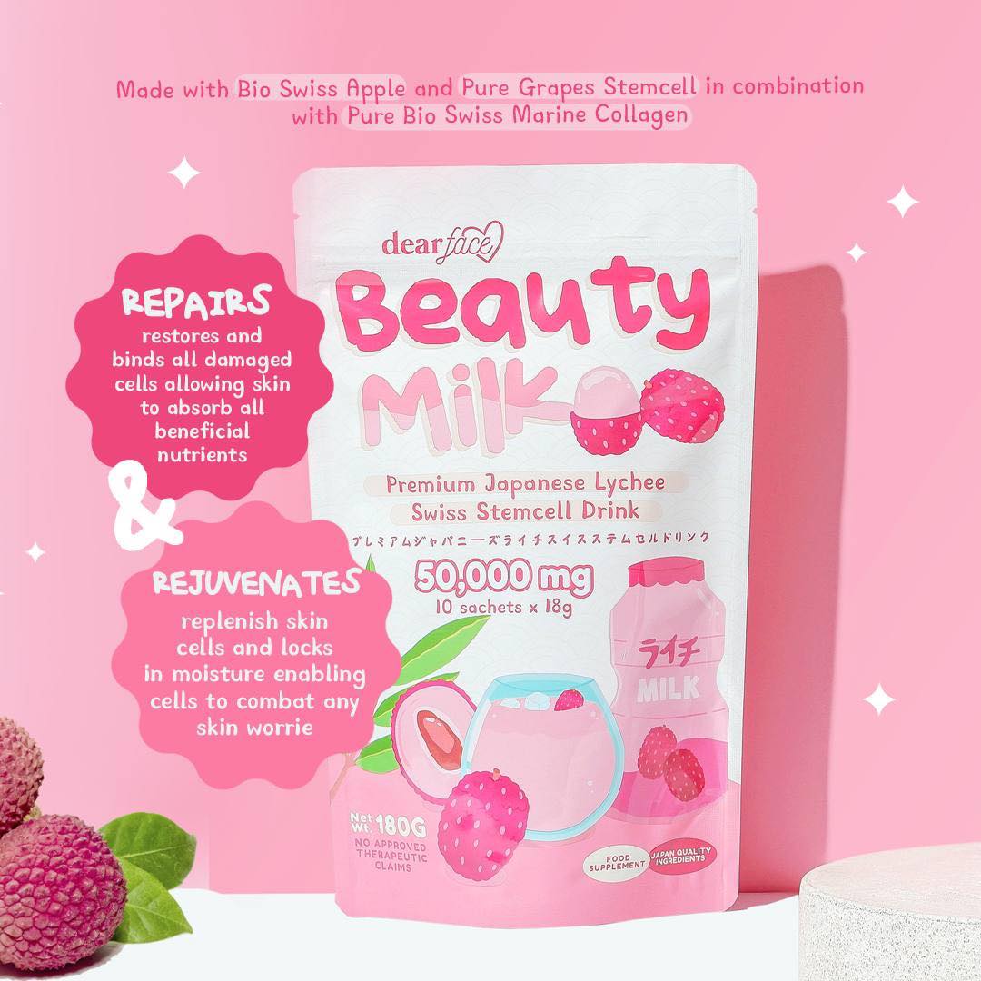 お買い得！10袋 BEAUTY MILK LYCHEE COFFEE-