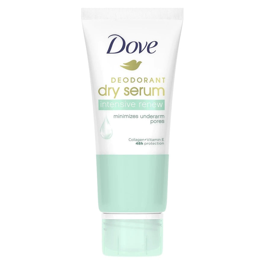 Dove Deodorant Dry Serum Collagen Intensive Renew Vitamin E.