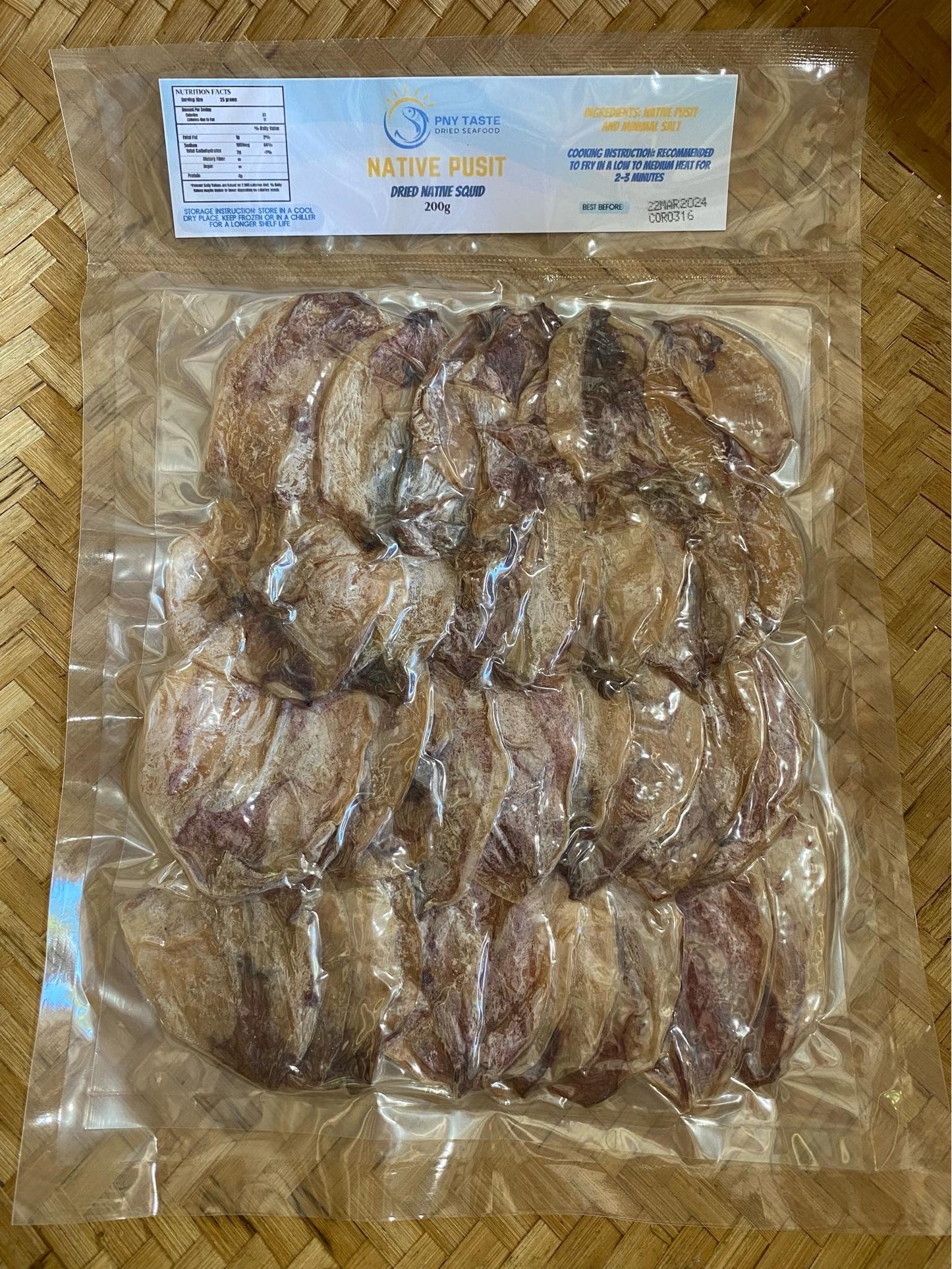 Dried Native Squid (Native Pusit) 200g