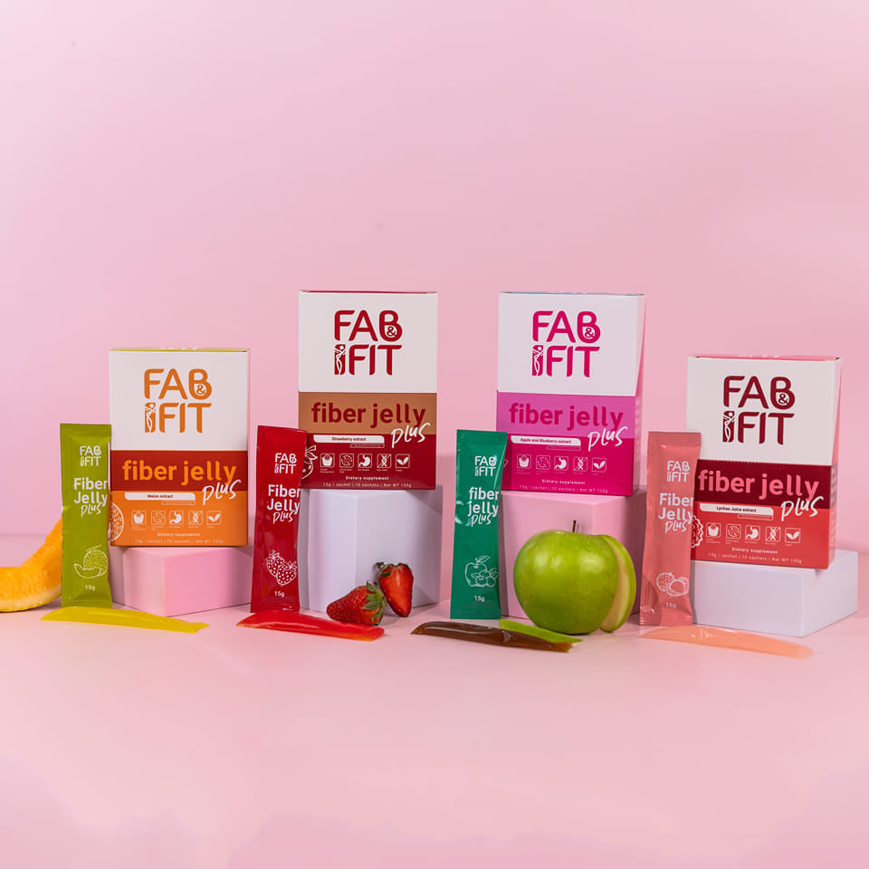 Fab and Fit Fiber Jelly Plus - 10 Sachets per Box