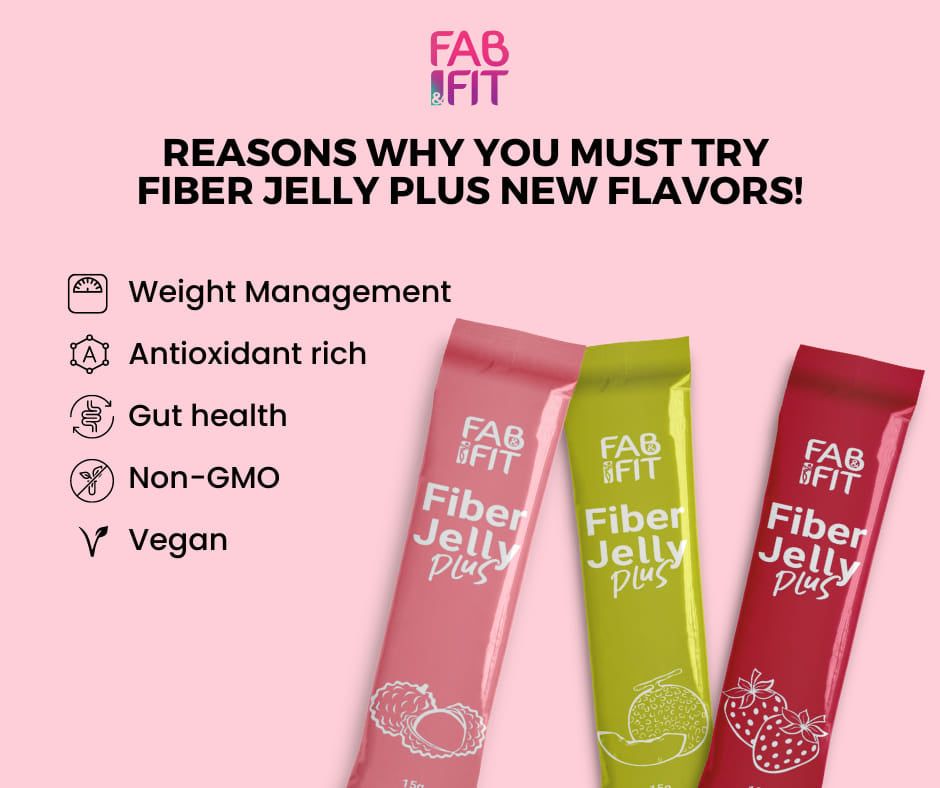 Fab and Fit Fiber Jelly Plus - 10 Sachets per Box