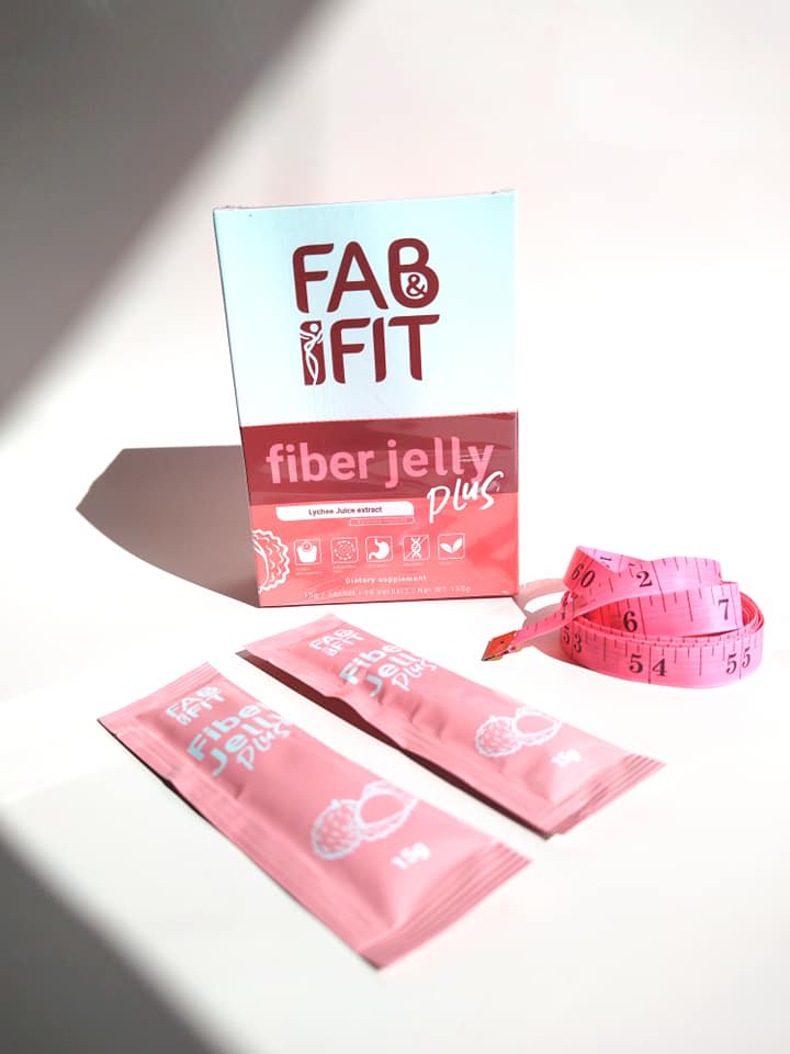 Fab and Fit Fiber Jelly Plus - 10 Sachets per Box lychee