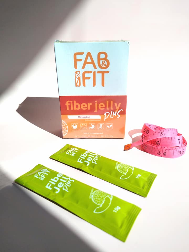 Fab and Fit Fiber Jelly Plus - 10 Sachets per Box melon