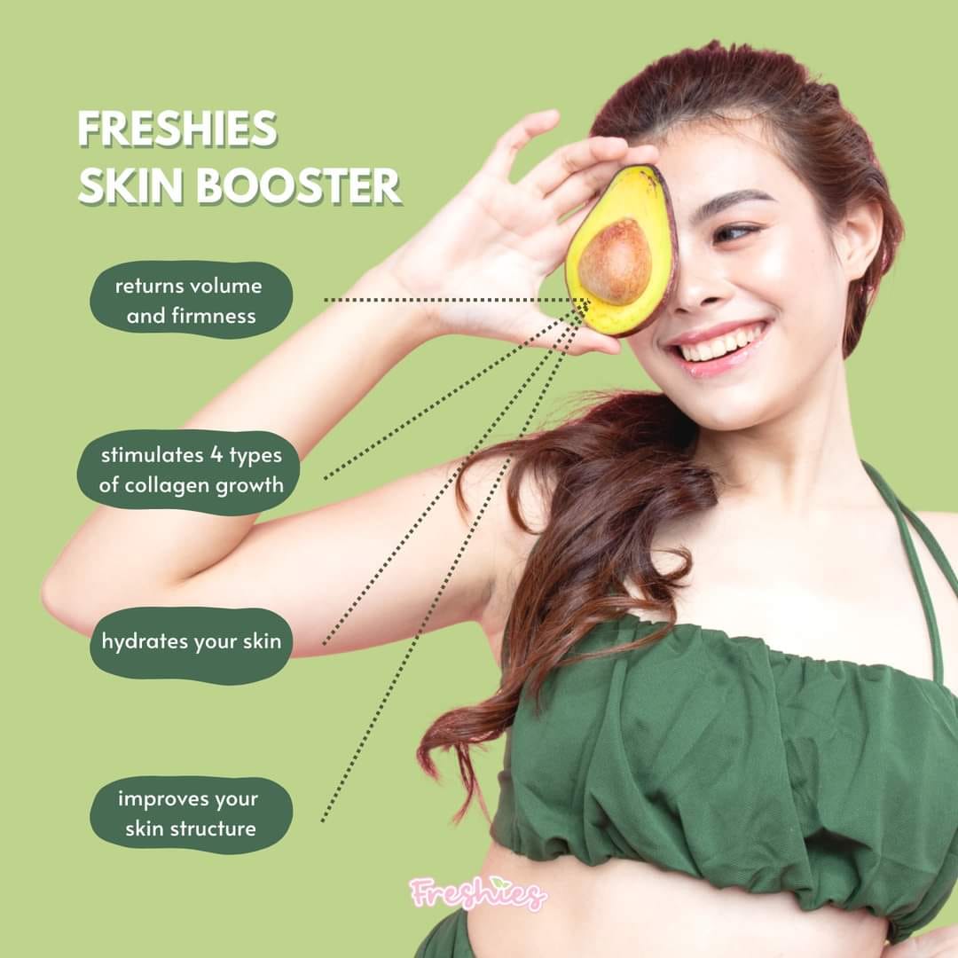 Freshies Avocado Milk Drink (Collage, Glutathione, L-Carnitine) 210g (10 Sachets)