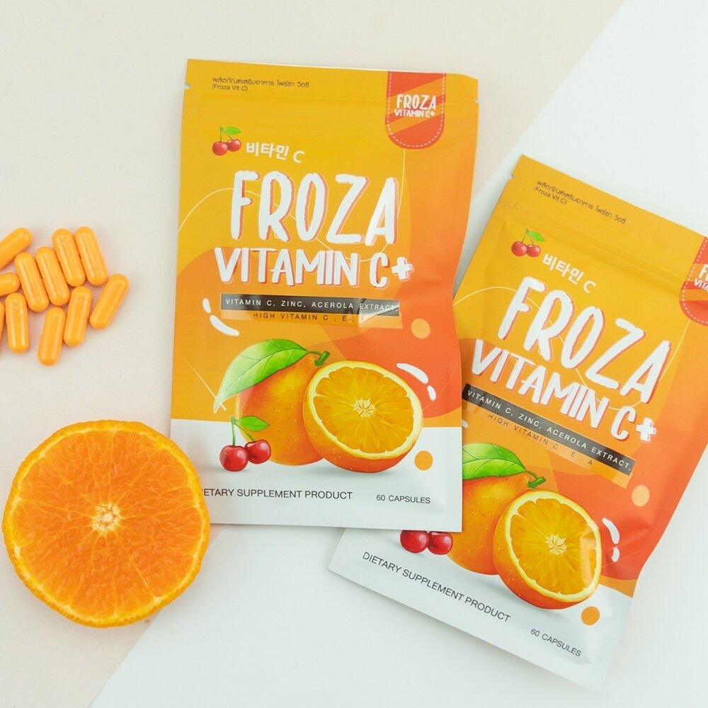 Froza Vitamin C+ (Vit C, Collagen, Glutathione, Zinc) 60 Capsules