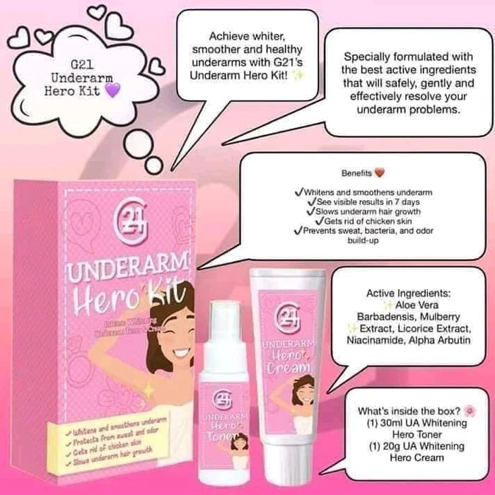 G21 Underarm Hero 10x Intense Whitening Kit