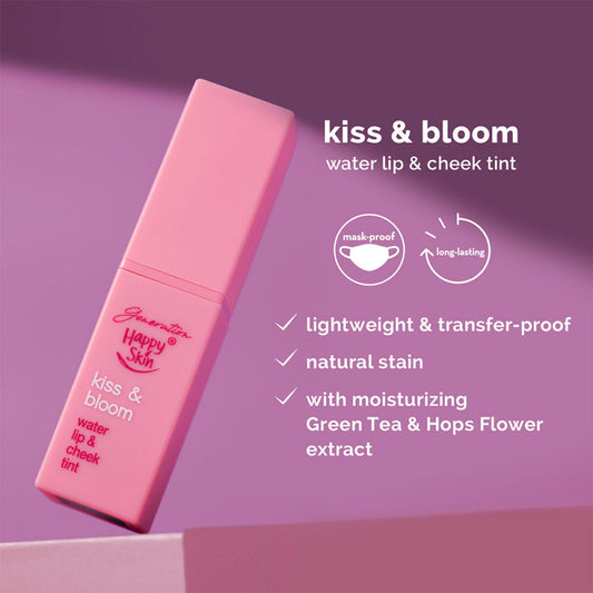 Generation Happy Skin Kiss & Bloom Water Lip & Cheek Tint In Focus