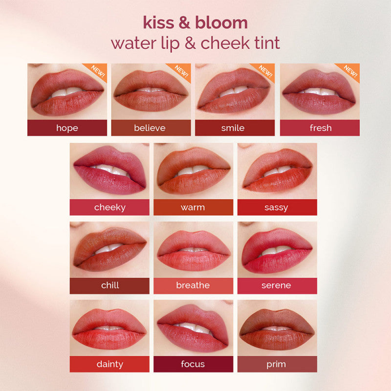 Generation Happy Skin Kiss & Bloom Water Lip & Cheek Tint shades