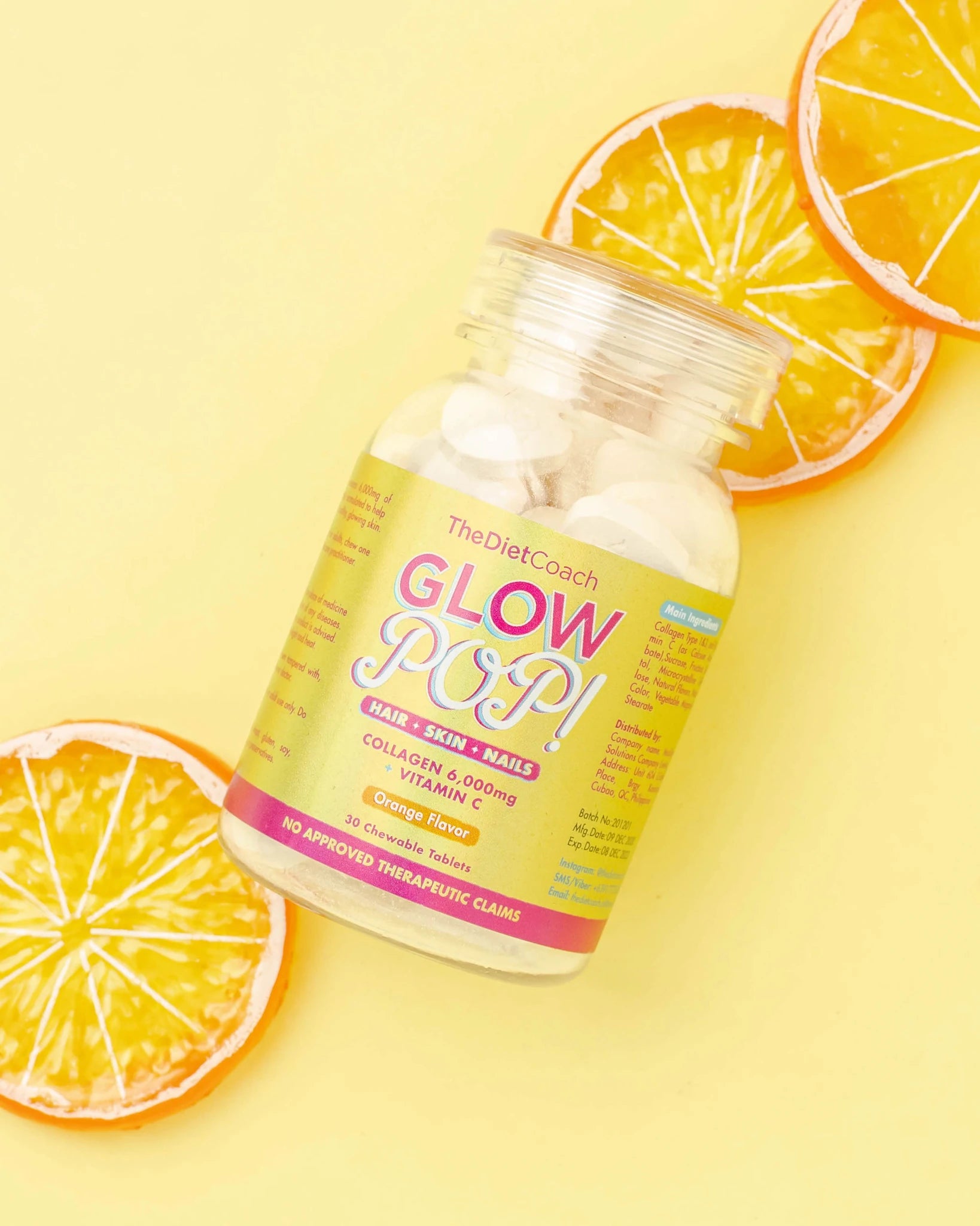 The Diet Coach Glow Pop Collagen + Vitamin C