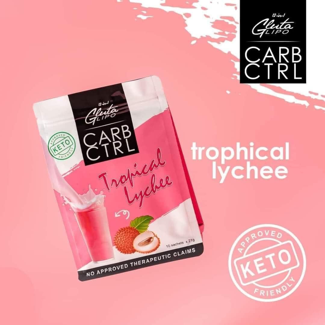 Gluta Lipo Carb Control 21g x 10 Sachets  tropical Lychee