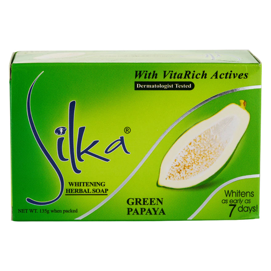 Silka Green Papaya Whitening Soap 135g